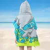 Kinder Badeponcho mit Kapuze 120x60 cm – Schnelltrocknendes Produktbild-Vorschau 15
