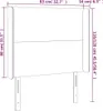 vidaXL Kopfteil mit Ohren Schwarz 83x16x118/128 cm Samt Produktbild-Vorschau 8