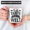 Trendation - Beste Tante Der Welt Tasse Geschenkidee Lustig Produktbild-Vorschau 2
