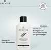 A product shot of a bottle of leather lotion with marketing text and a recycling symbol. Produktbild-Vorschau