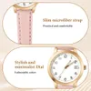Orologio da donna in pelle, orologio analogico al quarzo da Anteprima dell’immagine prodotto 3