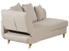 BELIANI Chaiselongue Linksseitig Beige Leinenoptik mit Produktbild-Vorschau 8