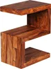 A wooden side table with two shelves. Produktbild-Vorschau