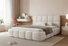 Gestoffeerd bed CERETTO 160x200, wit, boucle stof, met Productafbeelding-voorbeeld 3