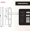 DOMINO Türgriff 78 Drückergarnitur WC - Badezimmer Set | Produktbild-Vorschau 4