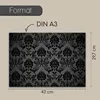 100 Tischunterlagen Black Ornament I DIN A3 eckig I Produktbild-Vorschau 2
