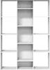 A white, empty bookshelf with multiple shelves. Anteprima dell’immagine prodotto