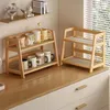 Küchen Organizer, 2 Tiers Bambus Rattan Geflecht, Produktbild-Vorschau 9