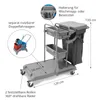 Hypafol Putzwagen Reinigungswagen | 2x5 l + 2x18 l Eimer | Produktbild-Vorschau 2