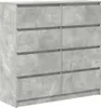 vidaXL Příborník betonový šedý 100x35x99 cm materiál na Náhled obrázku produktu 2