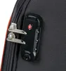 A close-up of a TSA luggage lock on a black suitcase. Produktbild-Vorschau