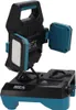 A black and teal LED work light is shown against a white background. Produktbild-Vorschau