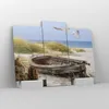 Bild auf Leinwand - Leinwandbild - 3 Teile - Strand Möwen Produktbild-Vorschau 4