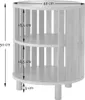 Calicosy - Tavolino rotondo con doghe traforate H50 cm - Anteprima dell’immagine prodotto 7
