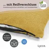 Lycce Kissenhülle Bouclé 50x50 cm senf Produktbild-Vorschau 6