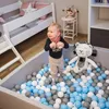KiddyMoon suchy basen kwadratowy z piłeczkami 7cm 120x30 Podgląd zdjęcia produktu 8