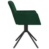 A side view of a dark green velvet armchair on a white background. Anteprima dell’immagine prodotto