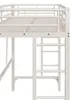 Hochbett 90 x 200 cm aus Metall mit Doppelleiter und Produktbild-Vorschau 13