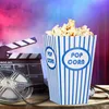 Sacchetti per popcorn Relaxdays, set da 48 pezzi, a righe, Anteprima dell’immagine prodotto 2