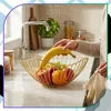 Cesto portafrutta dorato in metallo, organizer decorativo Anteprima dell’immagine prodotto 8