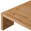 Relaxdays Monitorständer Bambus, 3 Fächer, Produktbild-Vorschau 6