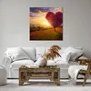 Bild auf Leinwand - Leinwandbild - Baum Wiese Blume - Produktbild-Vorschau 6