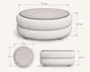Skye Decor, Nesting Tisch (3 Teile) - Sapphire Eiche, 100% Produktbild-Vorschau 3