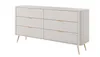 AX LIVING Commode beige avec tiroirs Vespasia 163 6S - Voir les images du produit 3