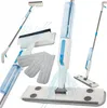 A collage of different cleaning tools, including spray mops and window squeegees, with water spraying from some of them. Anteprima dell’immagine prodotto
