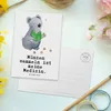 Mr. & Mrs. Panda Postkarte Koala Münzen sammeln - Weiß - Produktbild-Vorschau 3