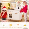 COSTWAY Kinderküche mit 10 Zubehör, Spielküche Holz mit Produktbild-Vorschau 9