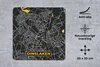 MuchoWow® Mauspad Mousepad Stadtplan - Deutschland - Gold - Produktbild-Vorschau 2