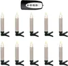 HI LED-Mini-Kerzen 10 Stk. Kabellos mit Fernbedienung Produktbild-Vorschau 6