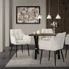 ML-Design 4x Esszimmerstuhl aus Frotteestoff, Creme, mit Produktbild-Vorschau 8