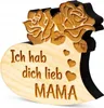 Zirbenherz Ich hab dich lieb Mama 9cm Produktbild-Vorschau 1