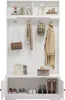 Armoire d'entrée blanche Sweiko avec espace de rangement Voir les images du produit 12