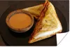 MuchoWow® Poster Schinken-Käse-Toast mit pikanter Sauce Produktbild-Vorschau 1