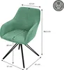 ML-Design Esszimmerstuhl drehbar, Grün, aus Textil Webstoff Produktbild-Vorschau 6