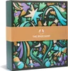 A gift box with a festive, abstract design and a band featuring the brand's logo and name. Produktbild-Vorschau