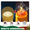 UISEBRT Gold LED Kerzen mit Timer & Fernbedienung Produktbild-Vorschau 4