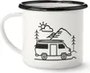 Tchibo Emaille Tasse, Camping Becher, Kaffeetasse mit Produktbild-Vorschau 1