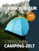 KIRKJUBØUR® "Vindr" 1 Person-Camping-Zelt, wasserdicht, Produktbild-Vorschau 2