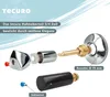 An exploded view of a faucet handle assembly, showing its individual components. Produktbild-Vorschau