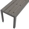 DEGAMO Hockerbank Gartenbank SORANO 2-sitzer, Alu anthrazit Produktbild-Vorschau 5