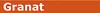 The image shows the word "Granat" in large white letters on an orange background. Náhľad obrázku produktu