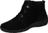 A black suede boot is shown against a white background. Anteprima dell’immagine prodotto