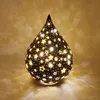 LED Dekoobjekt Tropfen FESTIVAL Sterne H. 24cm schwarz gold Produktbild-Vorschau 4