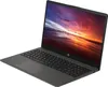 A dark gray HP laptop is shown at an angle against a white background. Produktbild-Vorschau