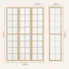 HOMCOM Roomdivider, 3-delig, 120 x 170 cm, scheidingswand Productafbeelding-voorbeeld 3