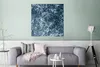 MuchoWow® Poster Marmor - Blau - Weiß 75x75 cm - Wand Produktbild-Vorschau 5